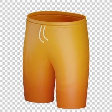 3d summer shorts object with transparent background Stock Illustration