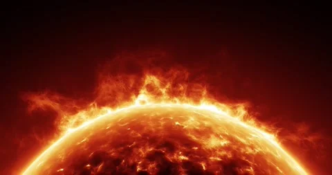 3D sun simulation showcasing the central luminary of our solar system. Video stock 271231081