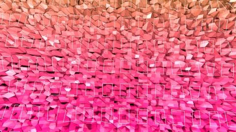 3d surface as 3d low poly abstract geometric background with modern gradient Illustrazione stock