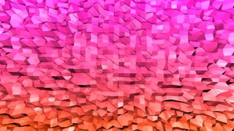 3d surface as 3d low poly abstract geometric background with modern gradient Illustrazione stock