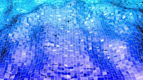 3d surface as 3d low poly abstract geometric background with modern gradient Stock Illustration