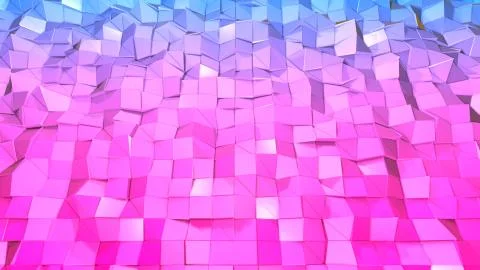 3d surface as 3d low poly abstract geometric background with modern gradient Stock Illustration