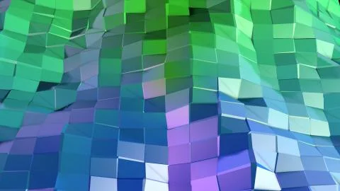 3d surface as 3d low poly abstract geometric background with modern gradient Illustrazione stock
