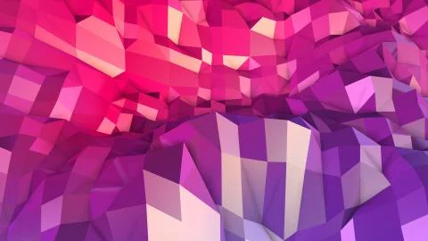 3d surface as 3d low poly abstract geometric background with modern gradient Illustrazione stock