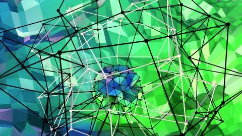 3d surface as 3d low poly abstract geometric background with modern gradient Stock Illustration