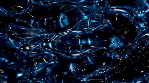 3d surface abstract background. blue colors, liquid glass wave texture and .. Video stock 280831601