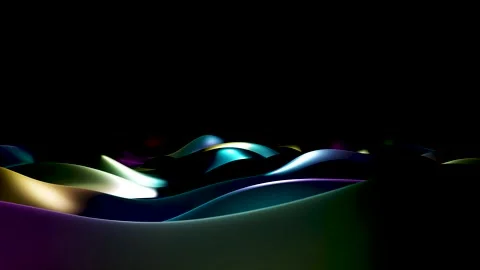 3d surface abstract background. rainbow colors, liquid glass wave texture, .. Stock Footage 279875061