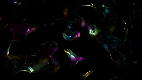 3d surface abstract background. rainbow colors, liquid glass wave texture, .. Stock Footage 279875070