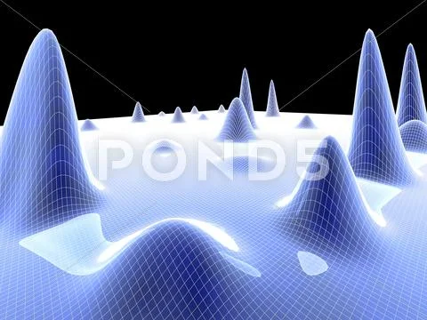 3d surface graph Stock Illustration