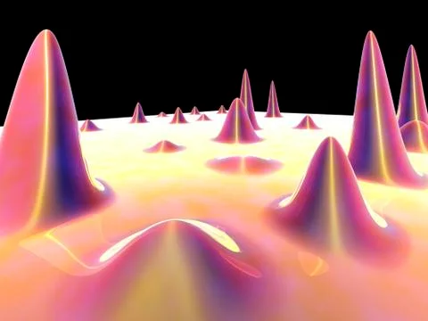 3d surface graph 스톡 일러스트