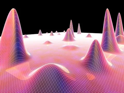 3d surface graph Stock Illustration
