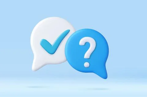 3d A survey of the reaction of speech bubbles. イラスト素材