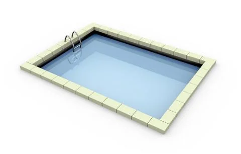 3d swimming pool Stock Illustration