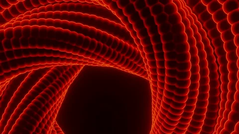 3D swirling snake. Design. Animation of twisting spiral with snake texture Stock Footage 161831910