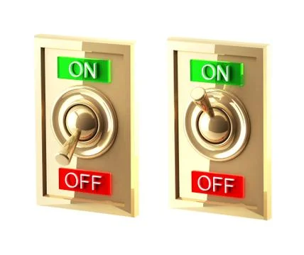 3d switch Stock Illustration