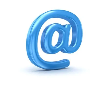 3d at symbol Stock Illustration