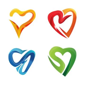 3d symbol love Stock Illustration