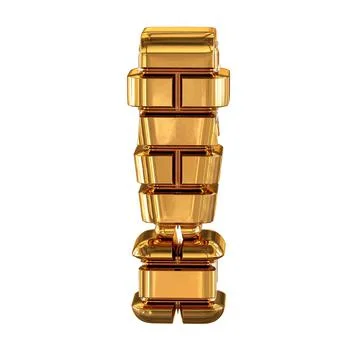 The 3d symbol made of gold bricks Stock-Illustration