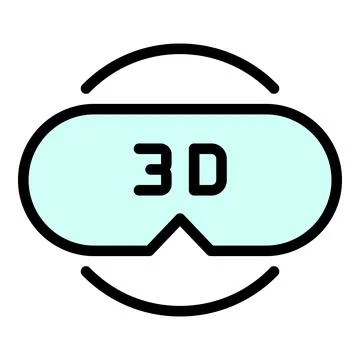 3d system icon vector flat Illustrazione stock