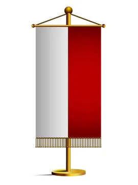 3d table Indonesian flag Stock Illustration