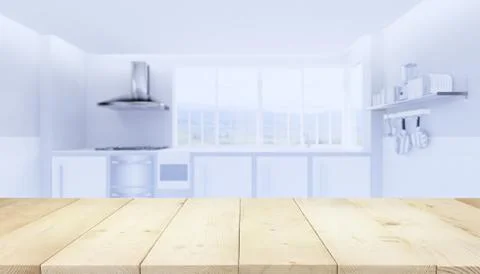 3d table kitchen Stock Illustration