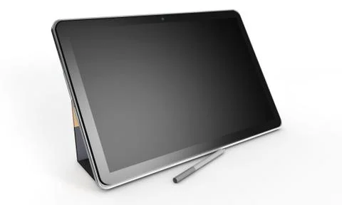 3d Tablet on a white background Stock Illustration