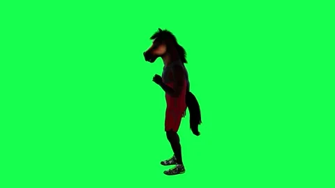 3D talking brown animated horse in red sportswear drinking soda and talking from Stock-Footage 247972913