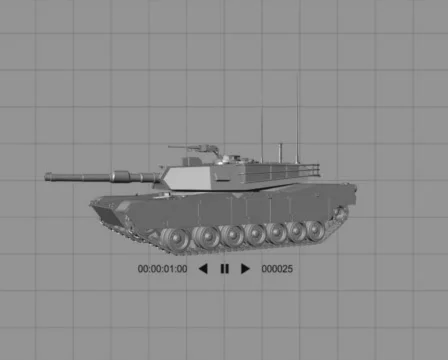 3D Tank Object (PAL) Stock-Footage 485272