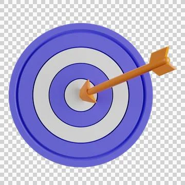 3d Target Icon Stock Illustration