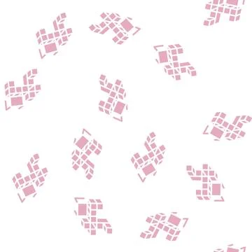 3d tasks glyph vector seamless pattern black 스톡 일러스트