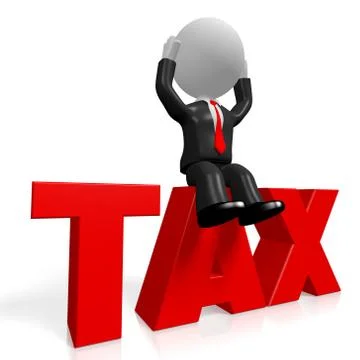 3D tax problem Stock Illustration