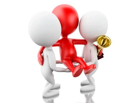 3d team work. Business concept. Stock Illustration