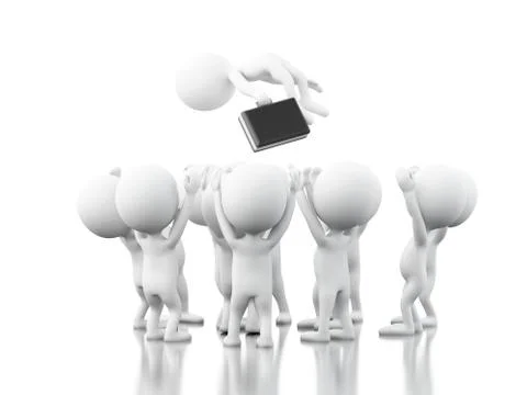 3d team work. Business concept. Stock Illustration