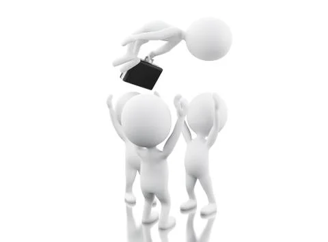 3d team work. Business concept. Stock Illustration