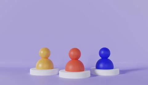 3d teamwork problem solving icon Stock Photos