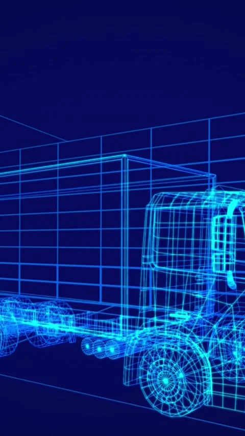 3d technical drawing of car 4k Stock Footage 342641465