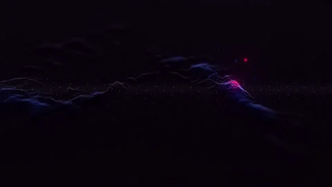 3d technological hologram, science hud interface element, glowing particles Stock Footage 142142579