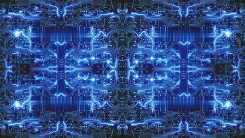 3d technological illustration background 4k Stock Footage 170596743