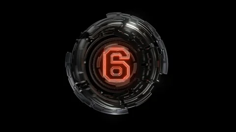 3D Technology Countdown Video stock 294014598