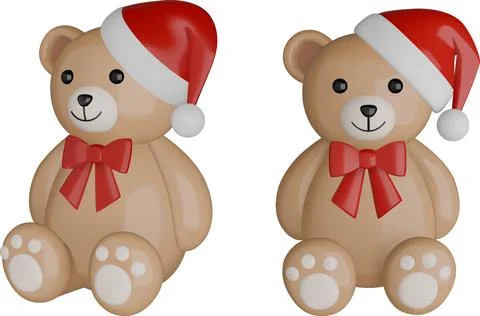 3d teddy bear Stock Illustration