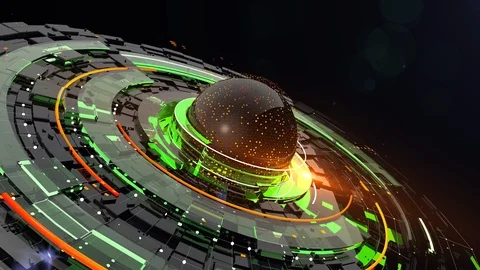 3D Television background 스톡 동영상 102035484