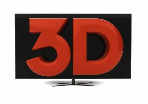 3d television Stock Illustration