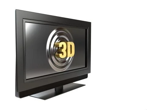 3D television Stock Illustration