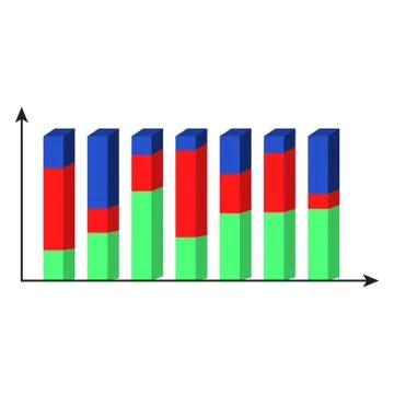 3D template graphic Stock Illustration