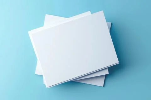 3D template of note card paper Fotos de archivo