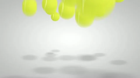 3D tennis ball Stock Footage 10843020