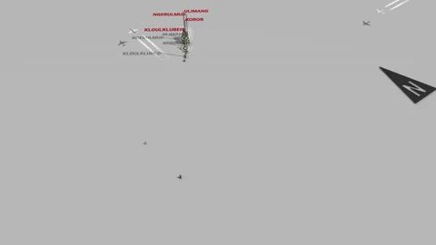 3d terrain map Palau Stock Footage 154728319