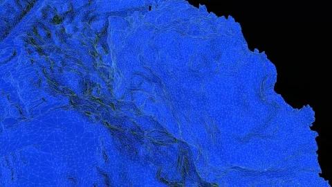 3D terrain reveal, GIS Vídeos de archivo 150204342