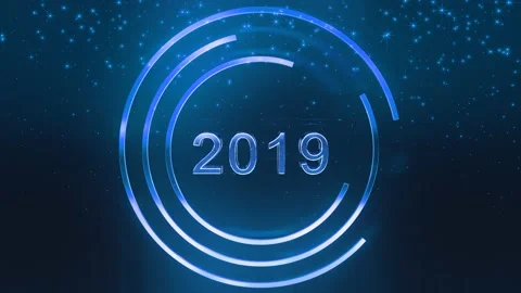 3d text 2019 Stock Footage 99179549