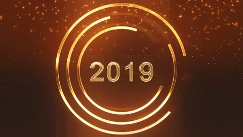 3d text 2019 Stock Footage 99179616